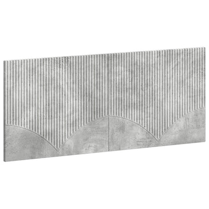 vidaXL Wall-Mounted Headboard HOORN Concrete Grey Engineered Wood