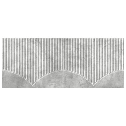 vidaXL Wall-Mounted Headboard HOORN Concrete Grey Engineered Wood