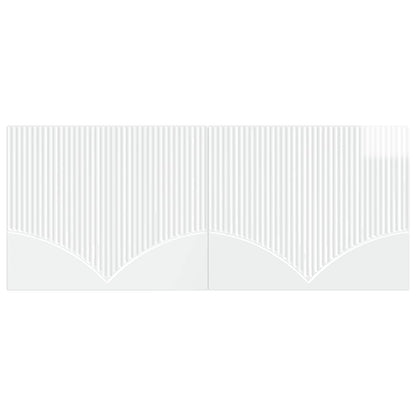 vidaXL Wall-Mounted Headboard HOORN High Gloss White Engineered Wood