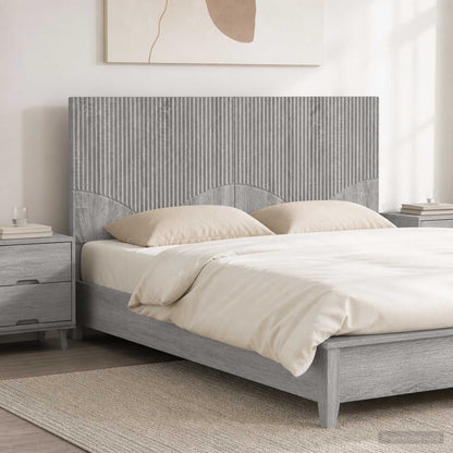 vidaXL Wall-Mounted Headboard HOORN Grey Sonoma Engineered Wood