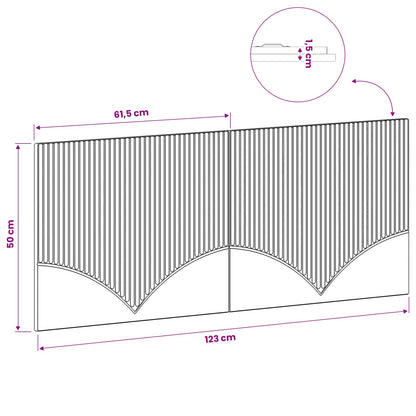 vidaXL Wall-Mounted Headboard HOORN Grey Sonoma Engineered Wood