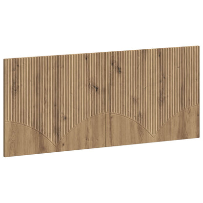 vidaXL Wall-Mounted Headboard HOORN Artisan Oak Engineered Wood