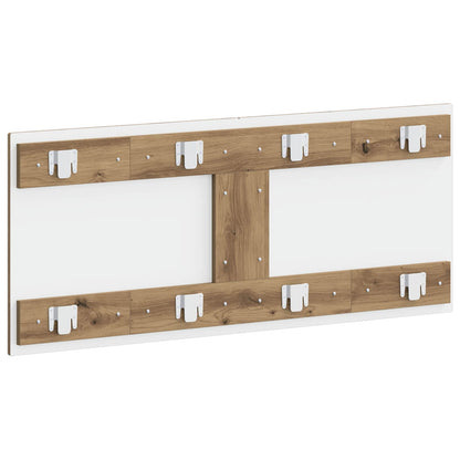 vidaXL Wall-Mounted Headboard HOORN Artisan Oak Engineered Wood