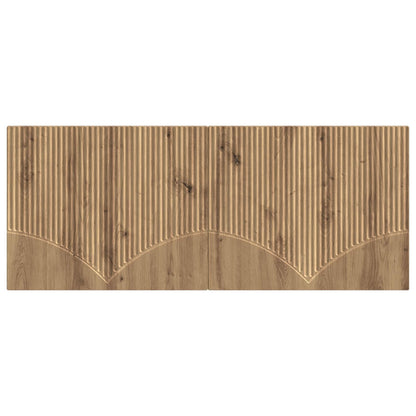 vidaXL Wall-Mounted Headboard HOORN Artisan Oak Engineered Wood