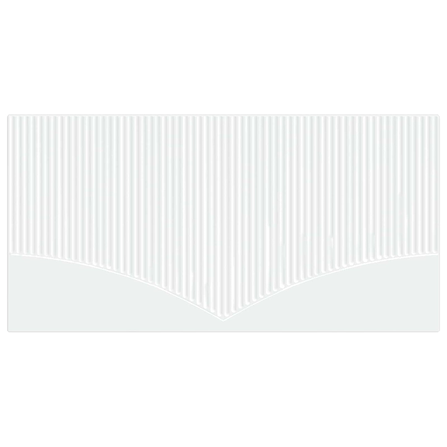vidaXL Wall-Mounted Headboard HOORN White Engineered Wood