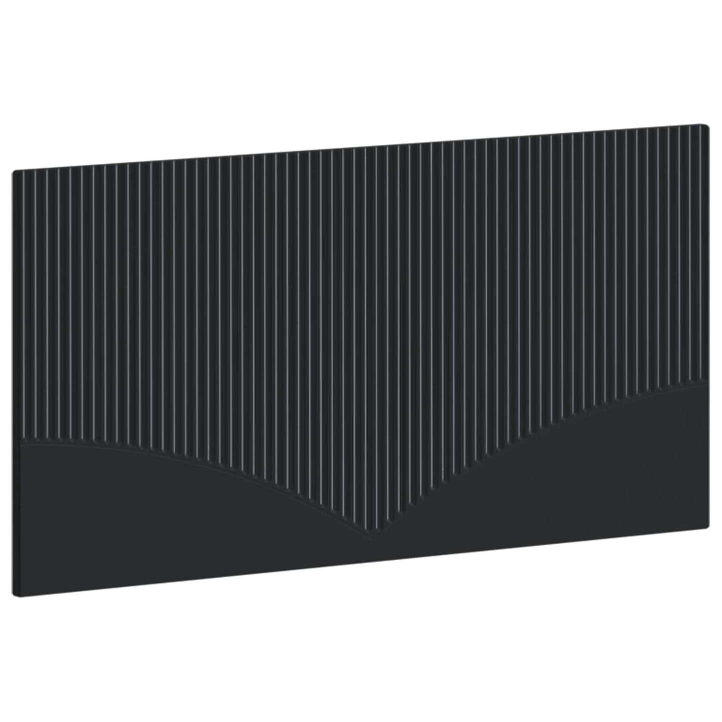 vidaXL Wall-Mounted Headboard HOORN Black Engineered Wood