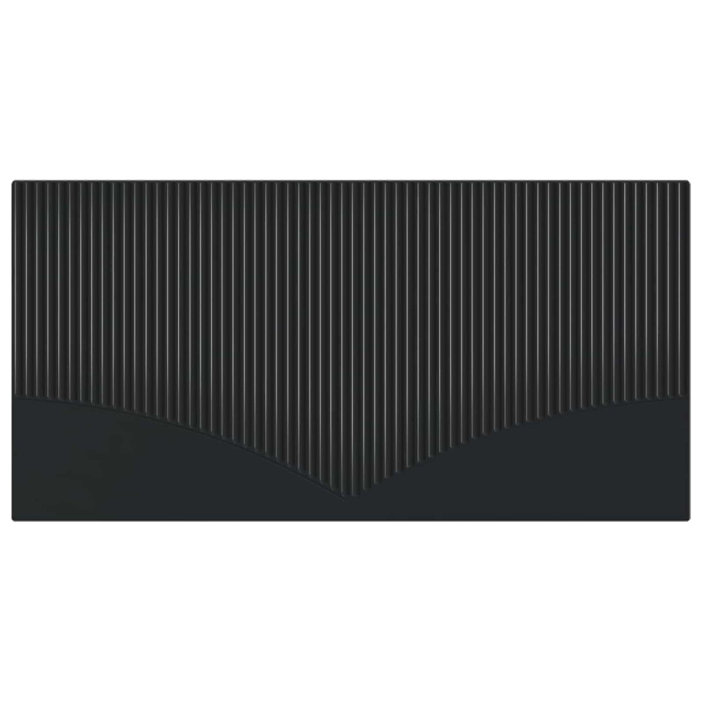 vidaXL Wall-Mounted Headboard HOORN Black Engineered Wood