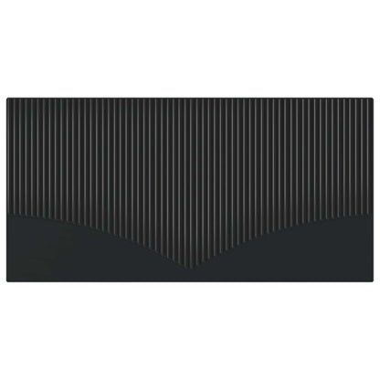vidaXL Wall-Mounted Headboard HOORN Black Engineered Wood