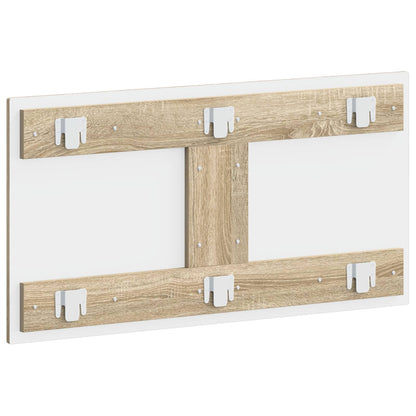 vidaXL Wall-Mounted Headboard HOORN Sonoma Oak Engineered Wood