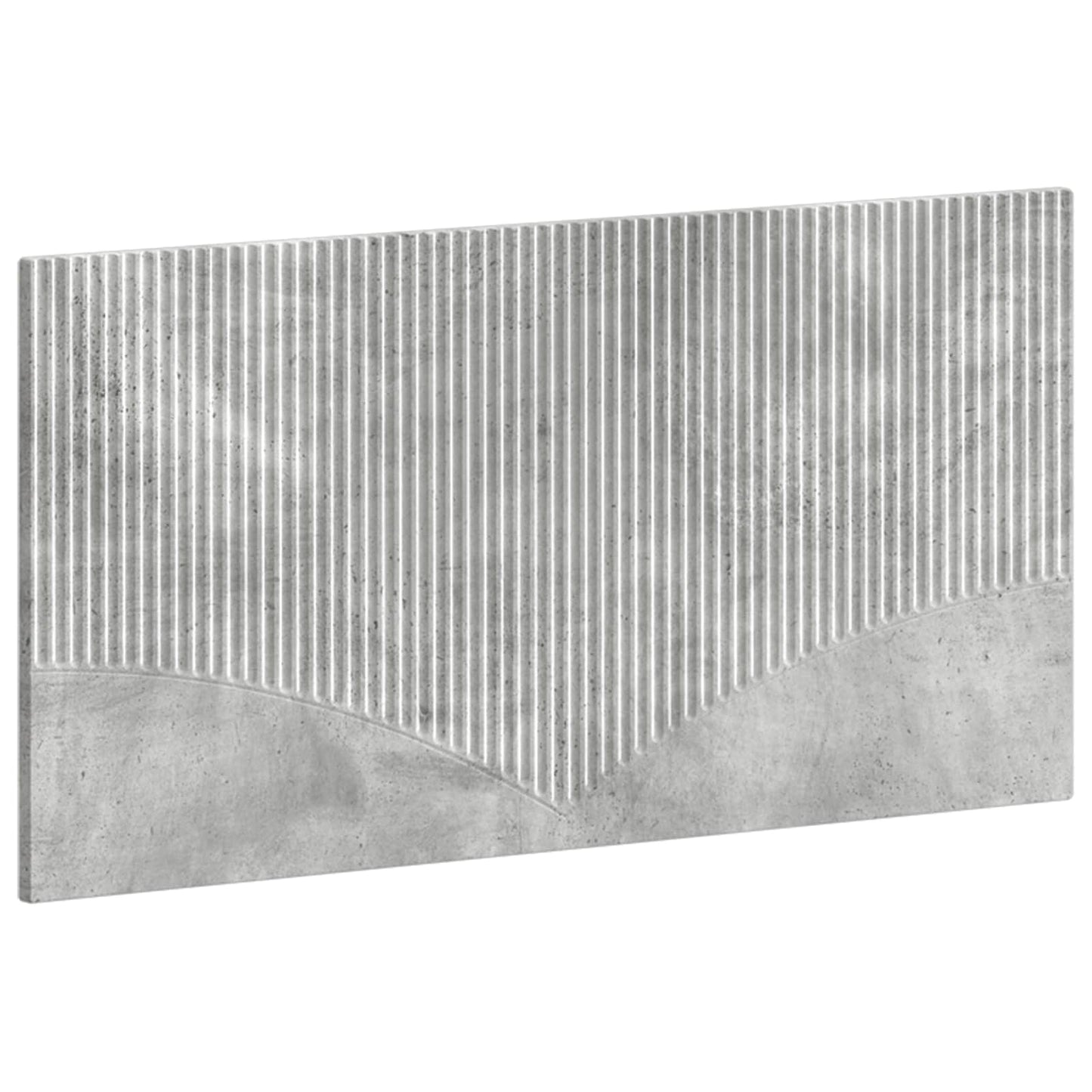 vidaXL Wall-Mounted Headboard HOORN Concrete Grey Engineered Wood