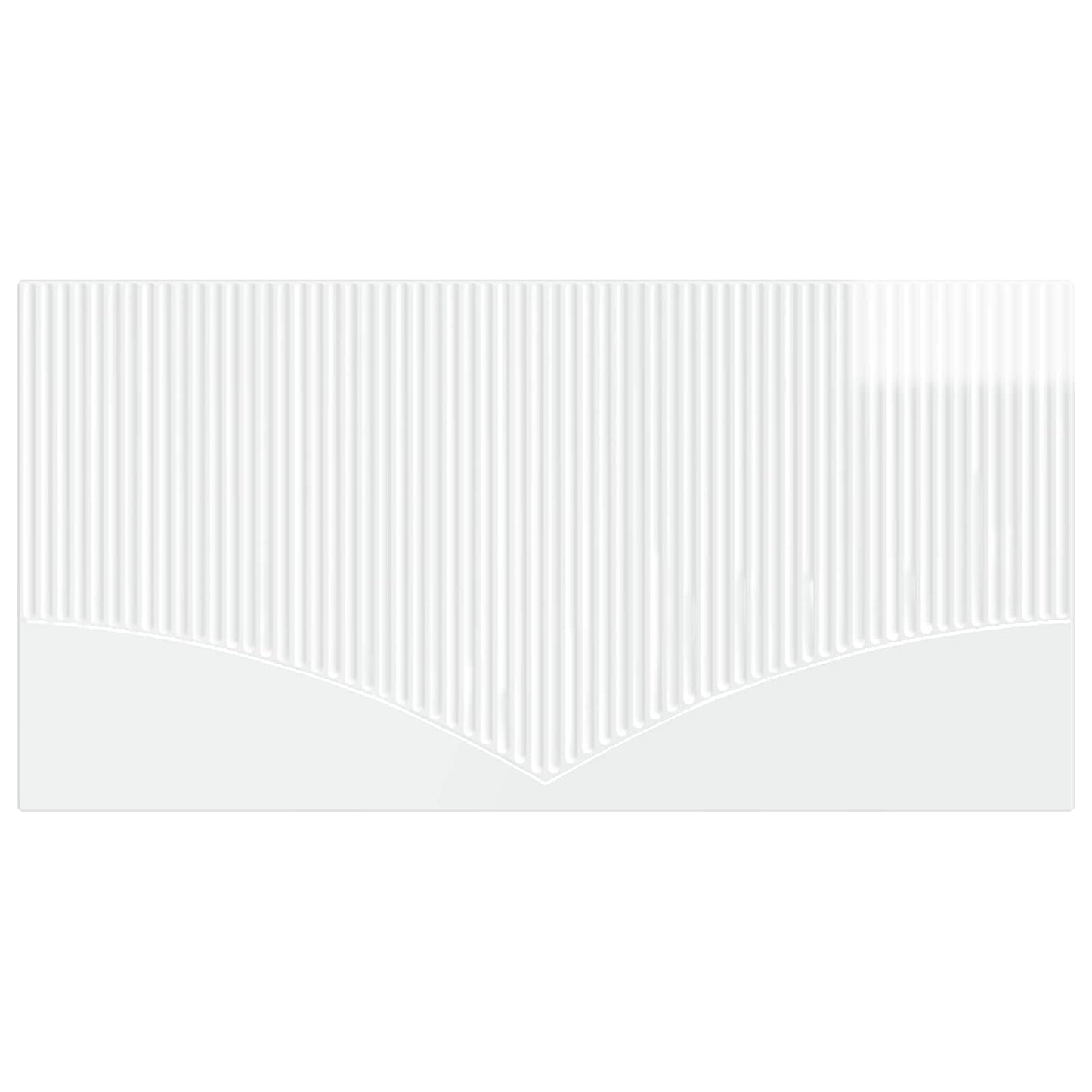 vidaXL Wall-Mounted Headboard HOORN High Gloss White Engineered Wood