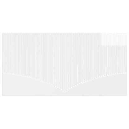 vidaXL Wall-Mounted Headboard HOORN High Gloss White Engineered Wood