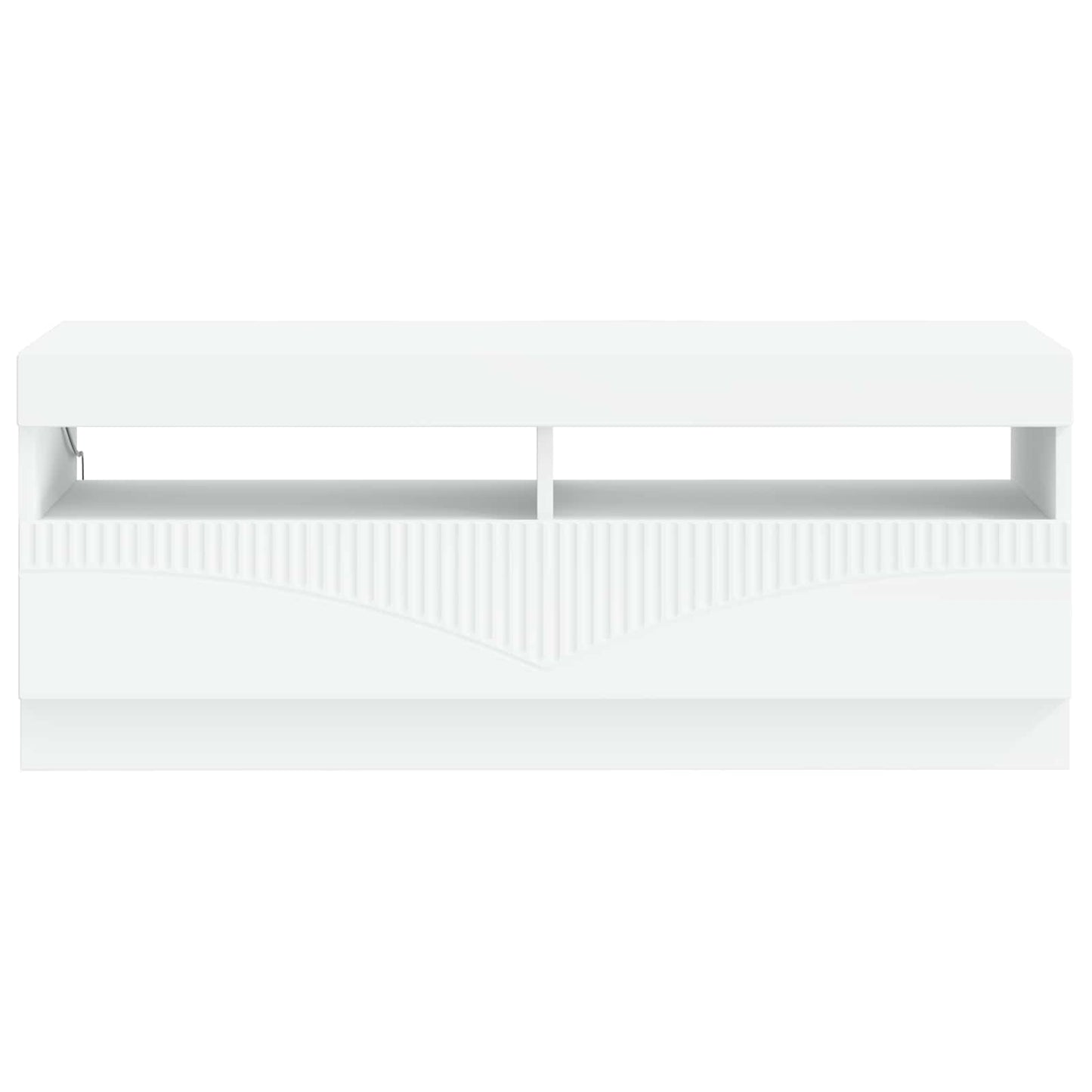 vidaXL LED TV Cabinet White Engineered Wood