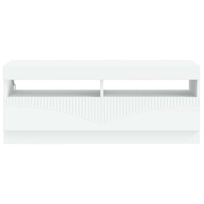 vidaXL LED TV Cabinet White Engineered Wood