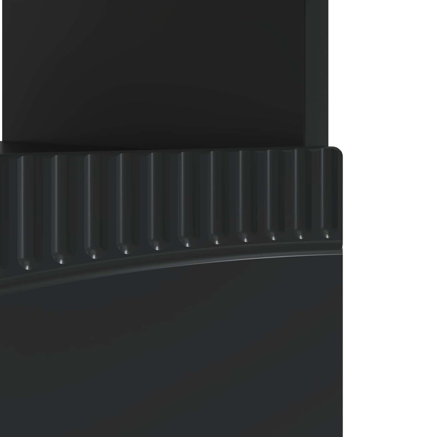 vidaXL LED TV Cabinet Black Engineered Wood