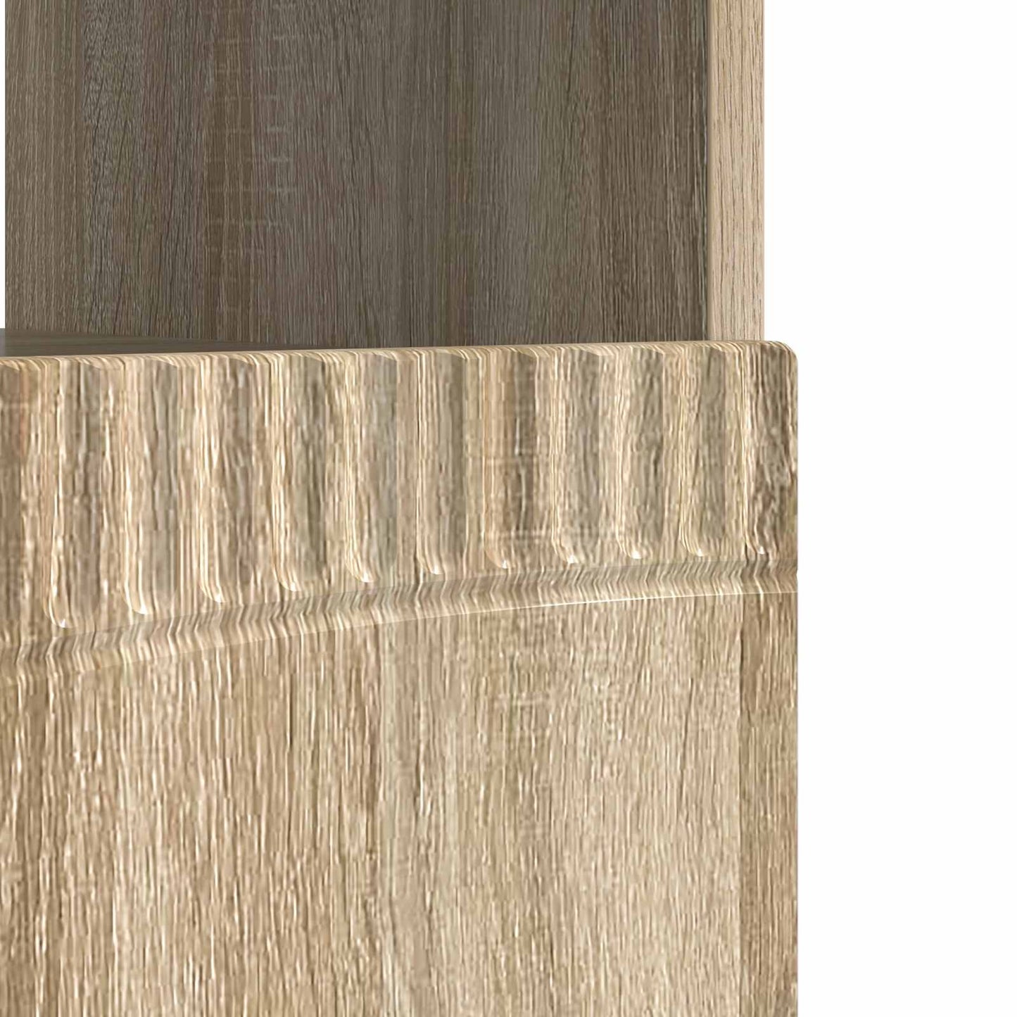 vidaXL LED TV Cabinet Sonoma Oak Engineered Wood