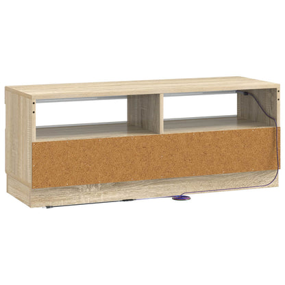 vidaXL LED TV Cabinet Sonoma Oak Engineered Wood
