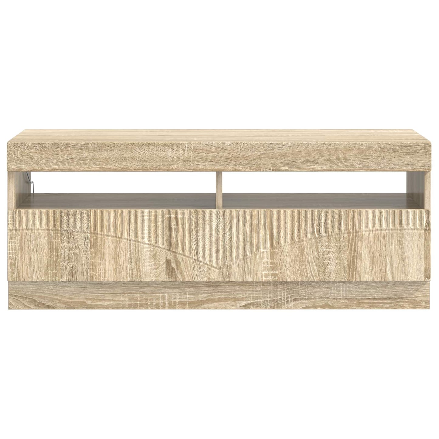 vidaXL LED TV Cabinet Sonoma Oak Engineered Wood