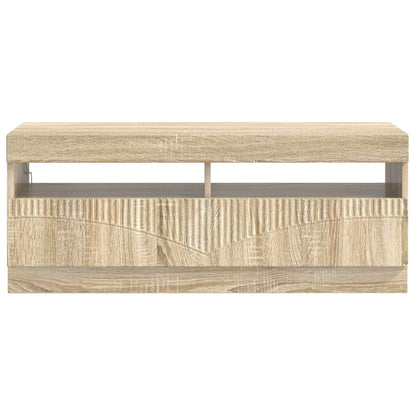vidaXL LED TV Cabinet Sonoma Oak Engineered Wood
