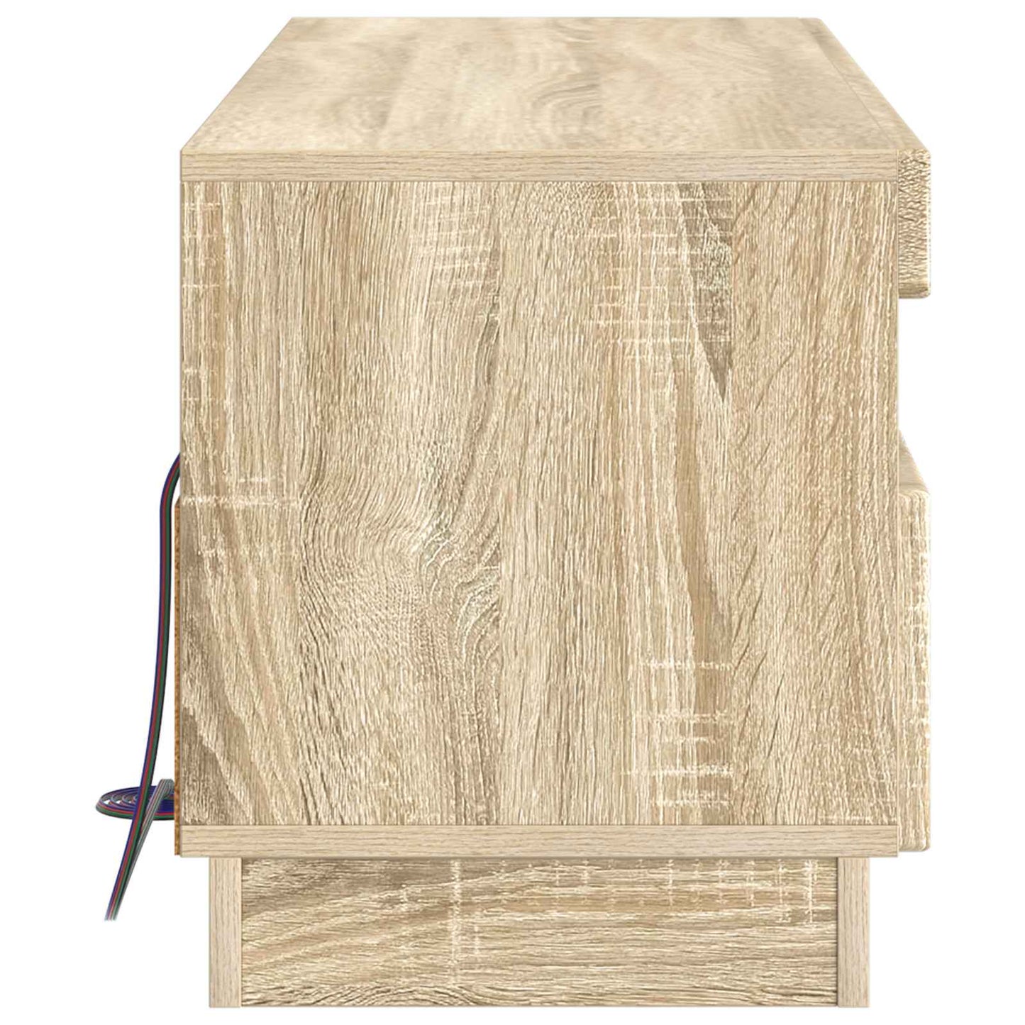 vidaXL LED TV Cabinet Sonoma Oak Engineered Wood