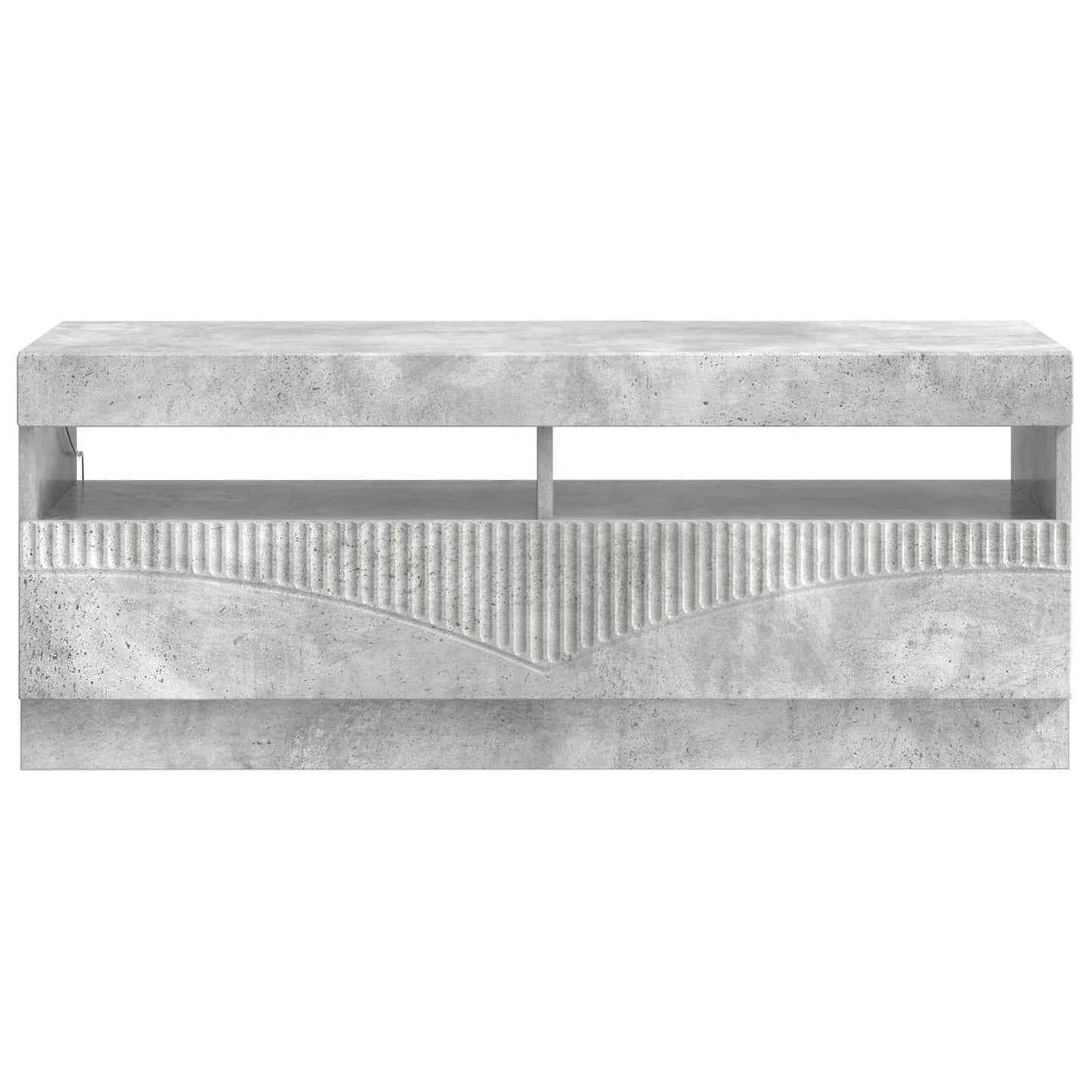 vidaXL LED TV Cabinet Concrete Grey Engineered Wood