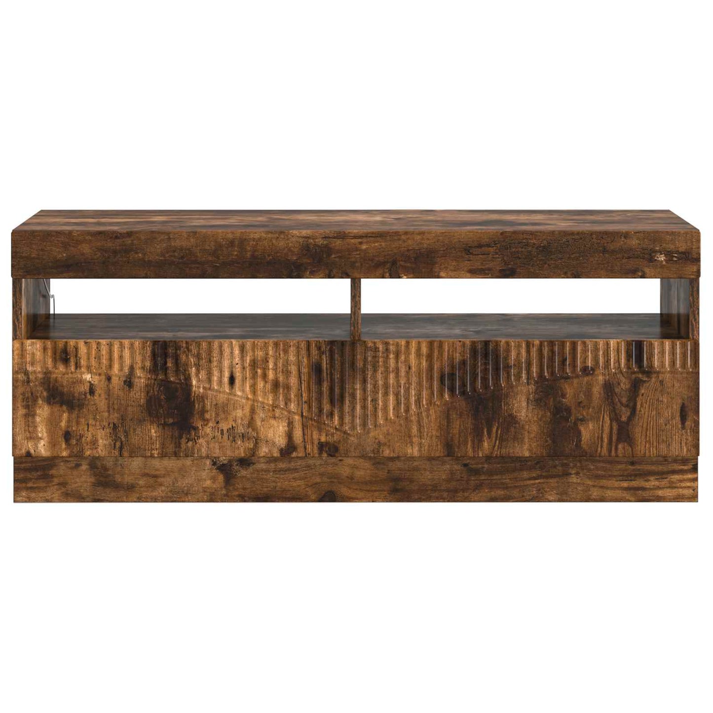 vidaXL LED TV Cabinet Smoked Oak Engineered Wood