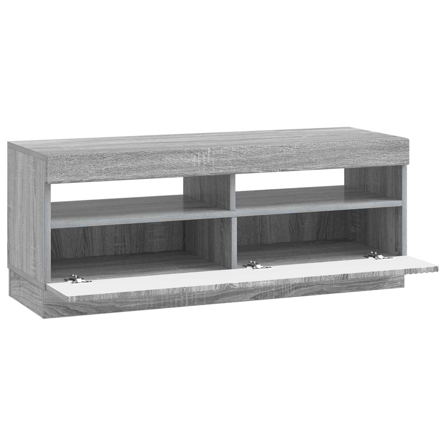 vidaXL LED TV Cabinet Grey Sonoma Engineered Wood