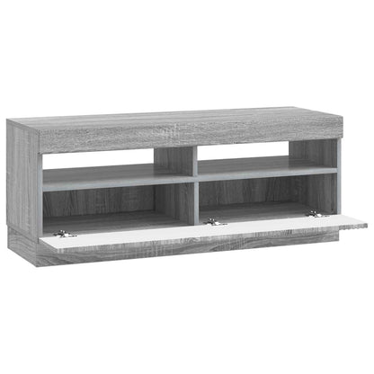 vidaXL LED TV Cabinet Grey Sonoma Engineered Wood