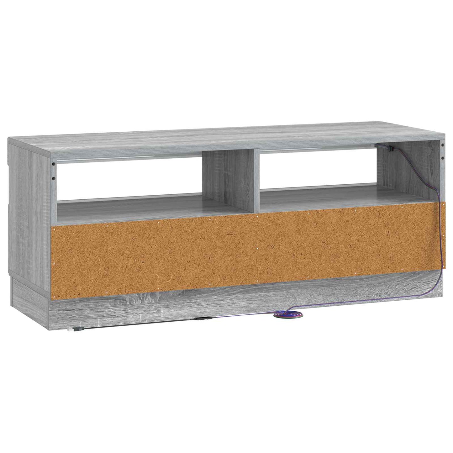 vidaXL LED TV Cabinet Grey Sonoma Engineered Wood