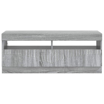 vidaXL LED TV Cabinet Grey Sonoma Engineered Wood