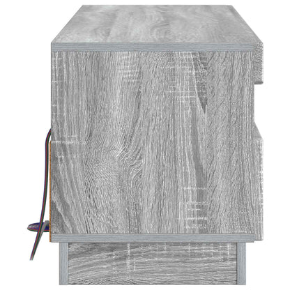 vidaXL LED TV Cabinet Grey Sonoma Engineered Wood