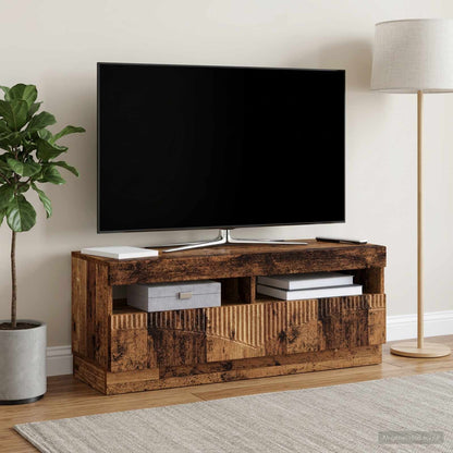 vidaXL LED TV Cabinet Old Wood Engineered Wood