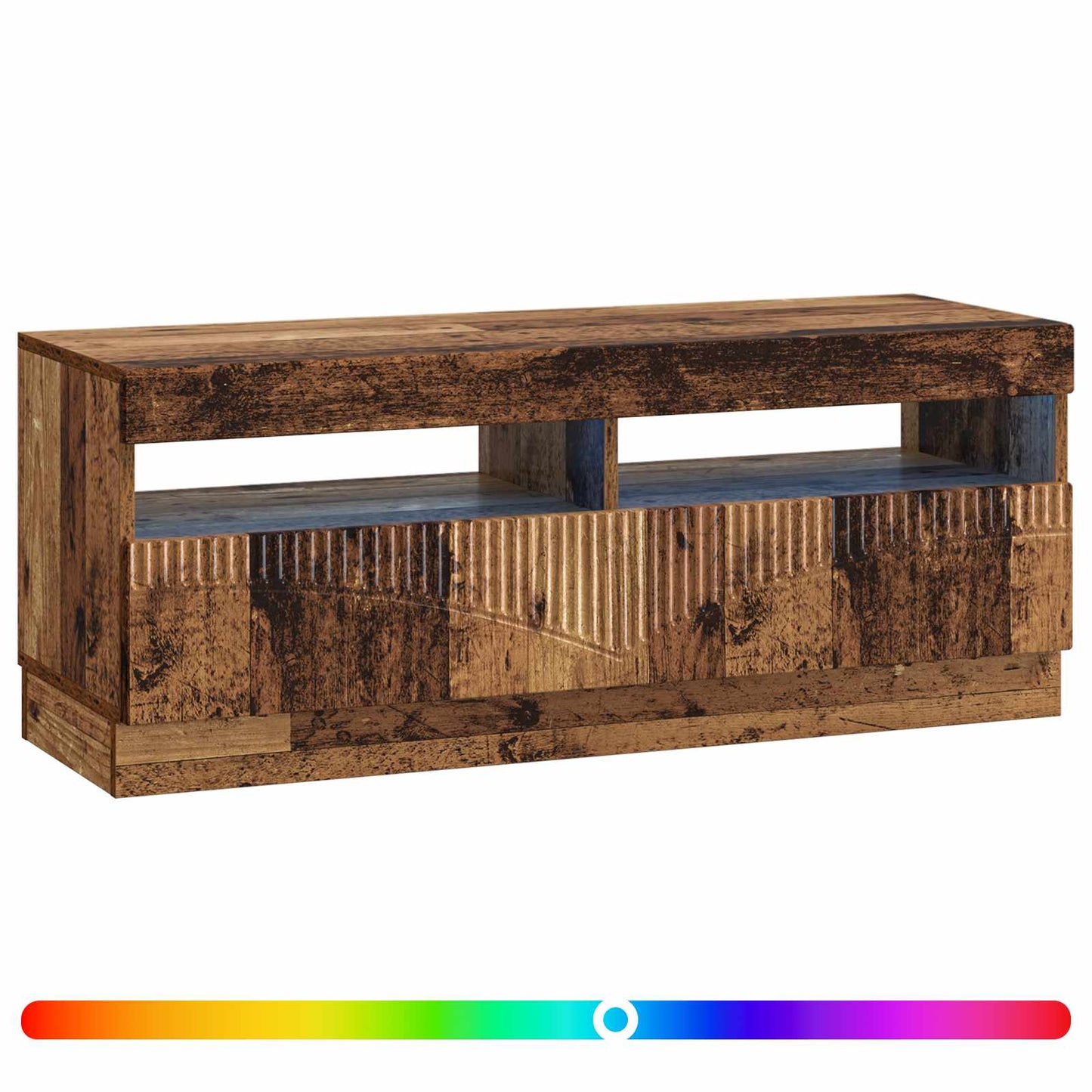 vidaXL LED TV Cabinet Old Wood Engineered Wood