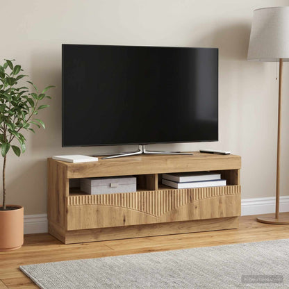vidaXL LED TV Cabinet Artisan Oak Engineered Wood