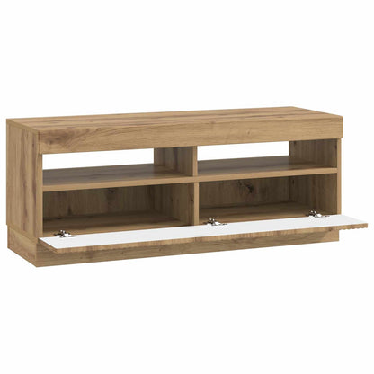vidaXL LED TV Cabinet Artisan Oak Engineered Wood