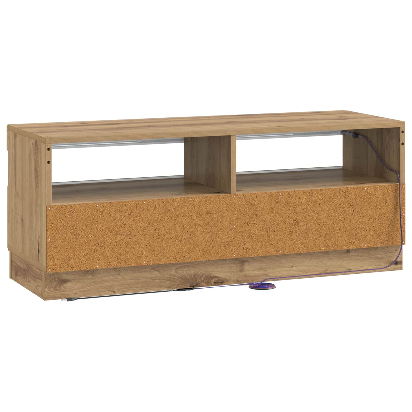 vidaXL LED TV Cabinet Artisan Oak Engineered Wood