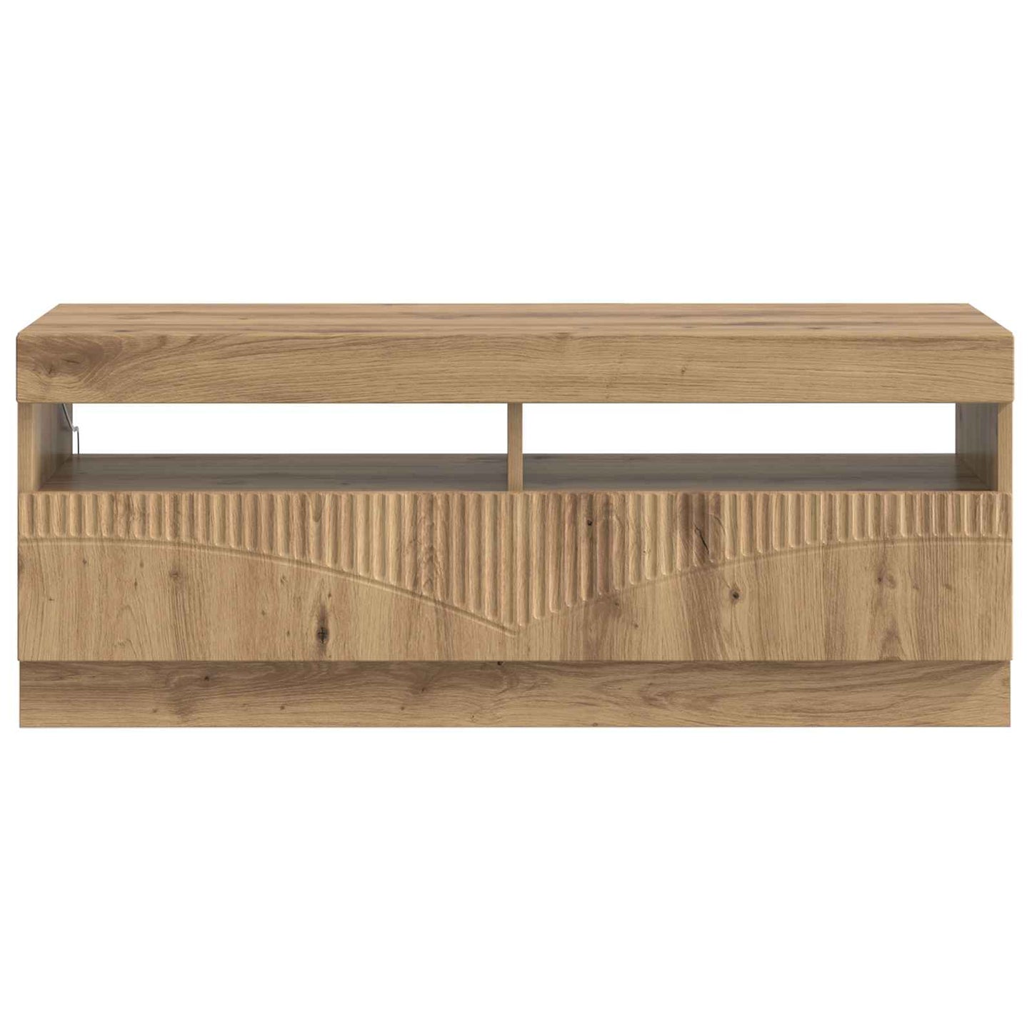 vidaXL LED TV Cabinet Artisan Oak Engineered Wood