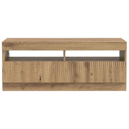 vidaXL LED TV Cabinet Artisan Oak Engineered Wood