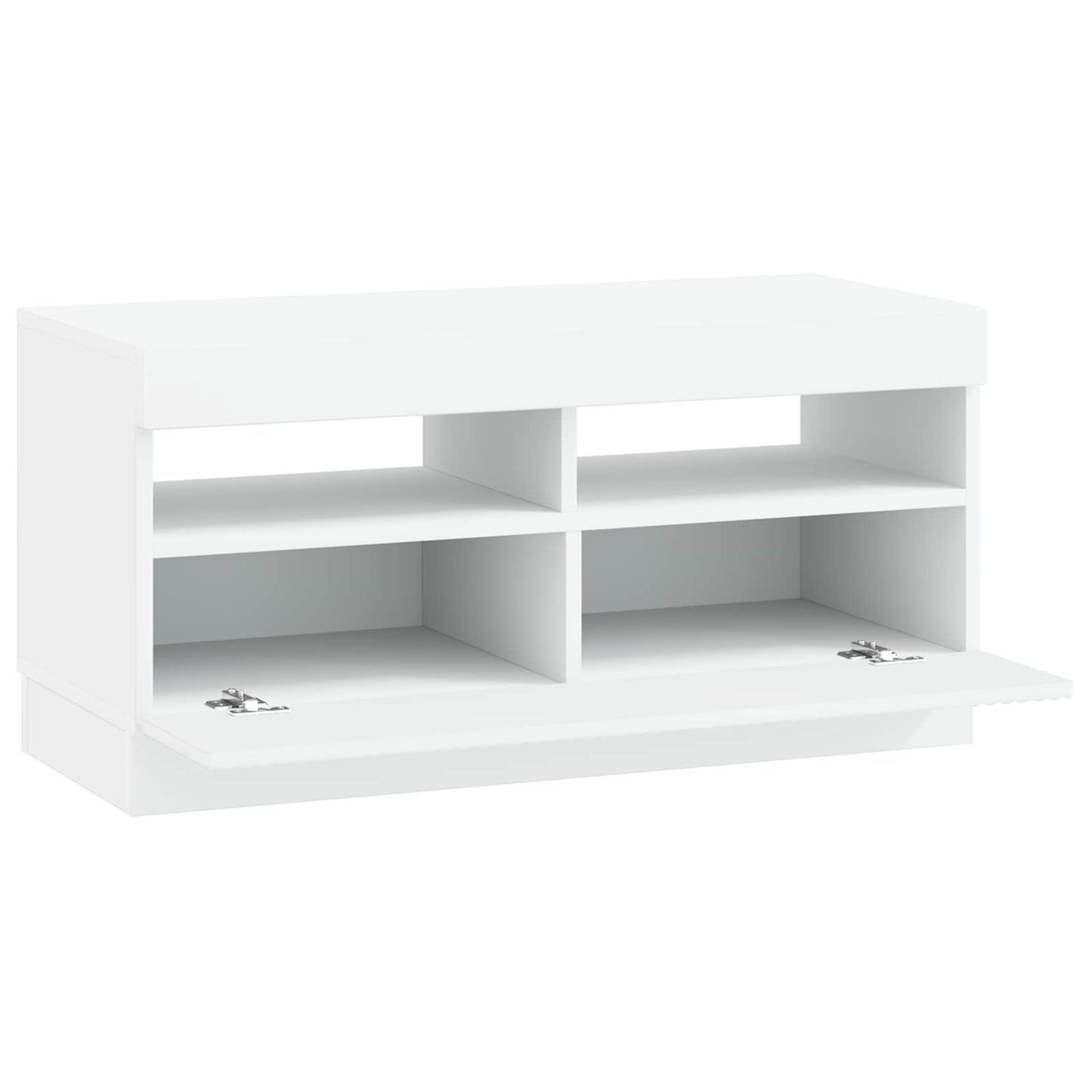 vidaXL LED TV Cabinet White Engineered Wood