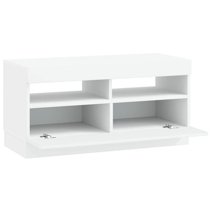 vidaXL LED TV Cabinet White Engineered Wood