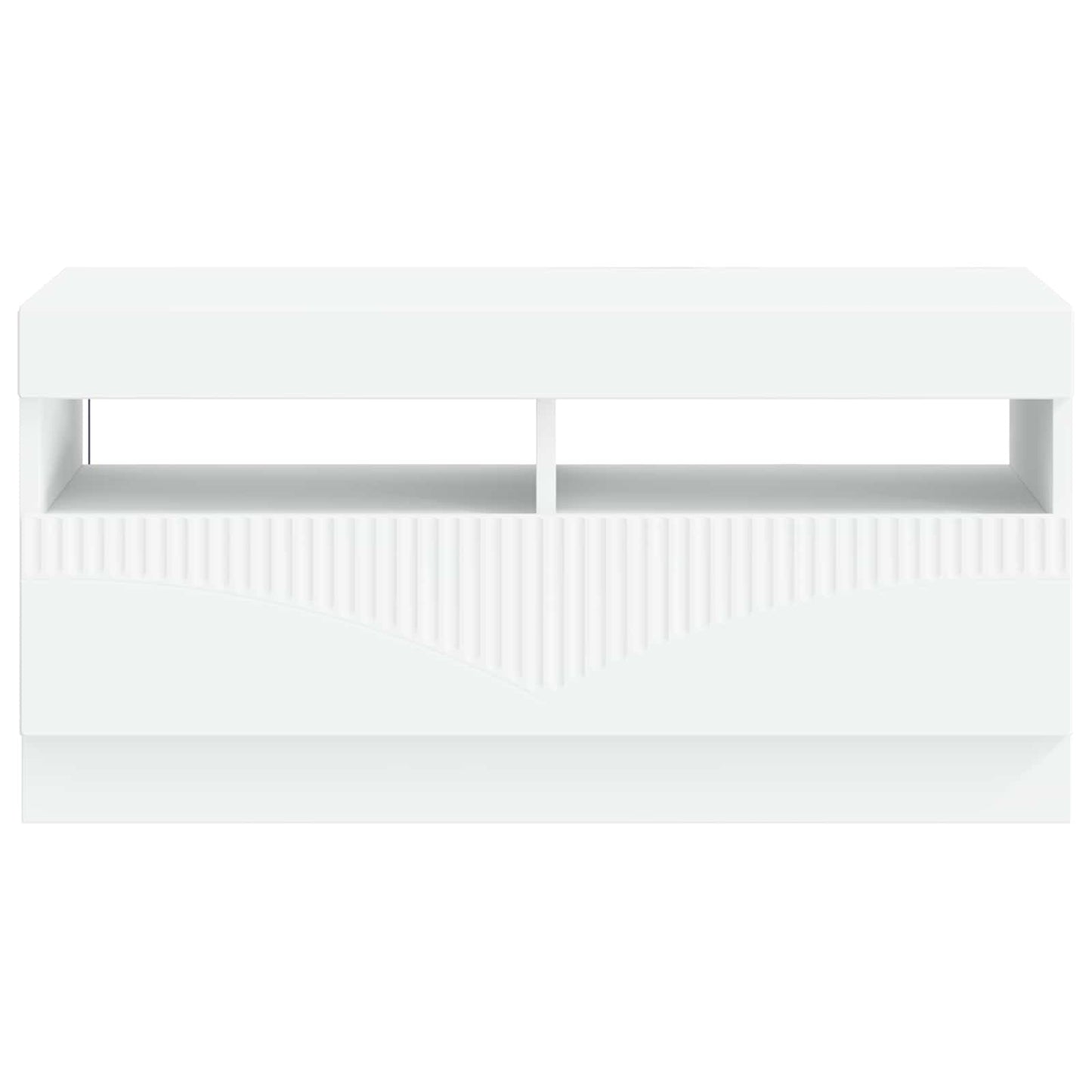vidaXL LED TV Cabinet White Engineered Wood