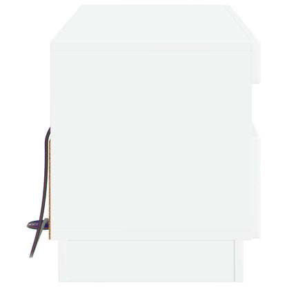 vidaXL LED TV Cabinet White Engineered Wood