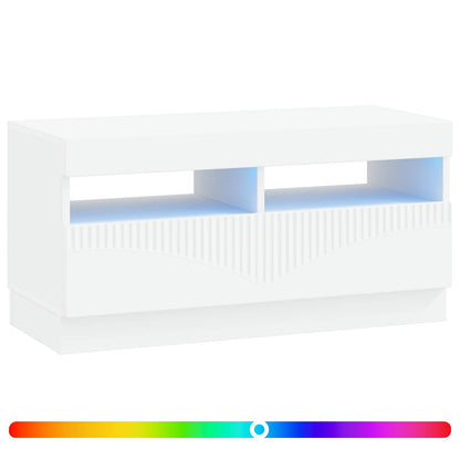 vidaXL LED TV Cabinet White Engineered Wood
