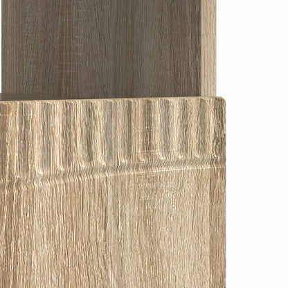 vidaXL LED TV Cabinet Sonoma Oak Engineered Wood