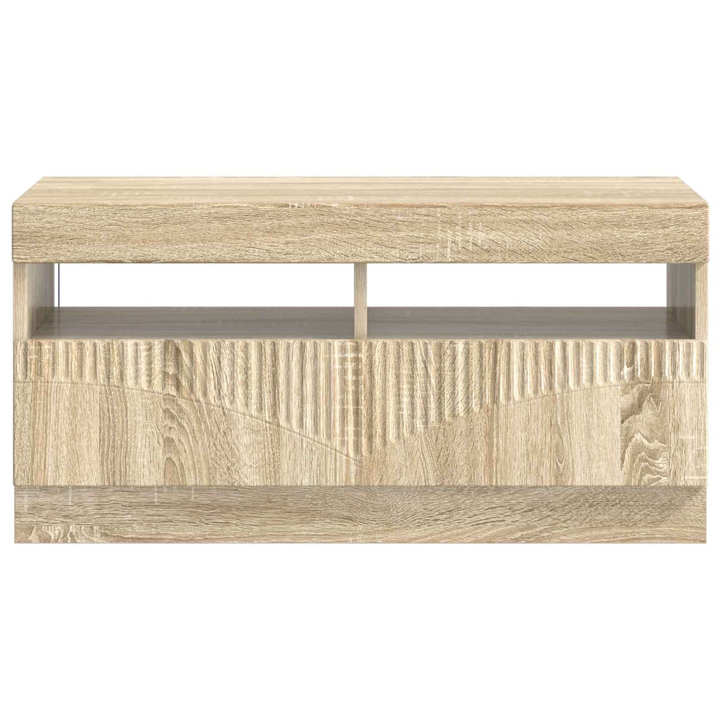 vidaXL LED TV Cabinet Sonoma Oak Engineered Wood