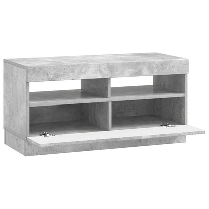 vidaXL LED TV Cabinet Concrete Grey Engineered Wood