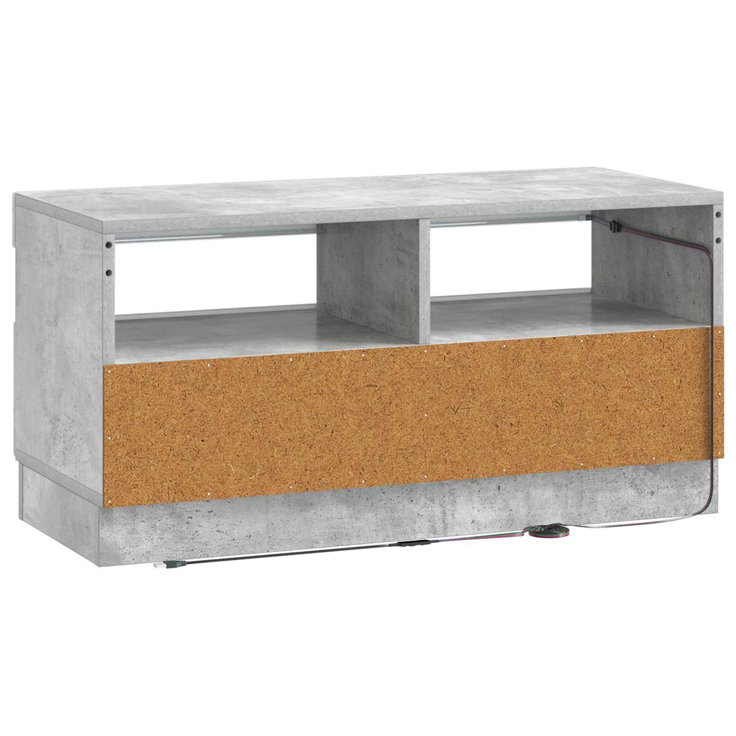 vidaXL LED TV Cabinet Concrete Grey Engineered Wood