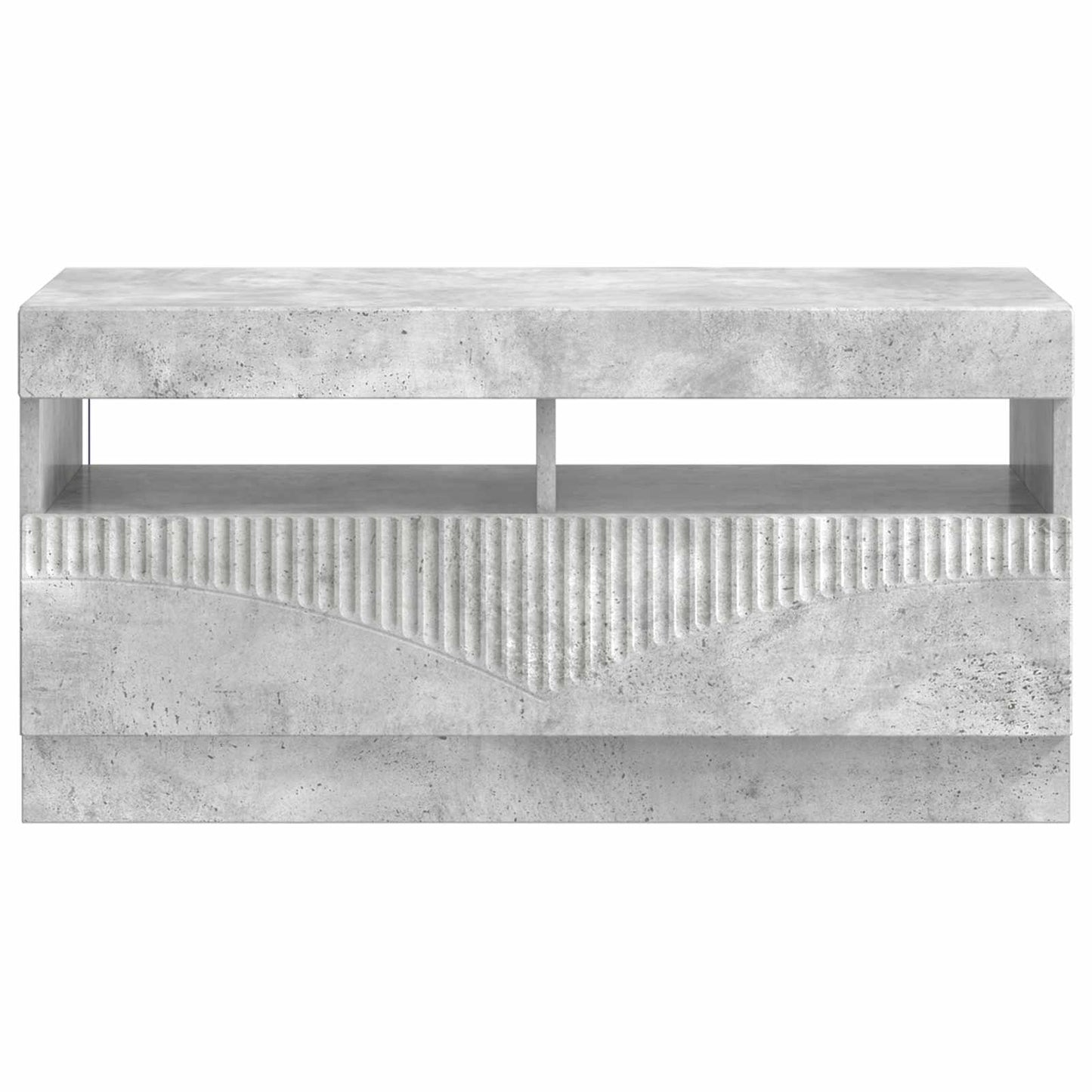 vidaXL LED TV Cabinet Concrete Grey Engineered Wood