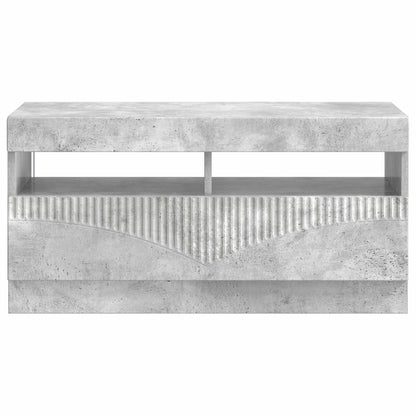 vidaXL LED TV Cabinet Concrete Grey Engineered Wood