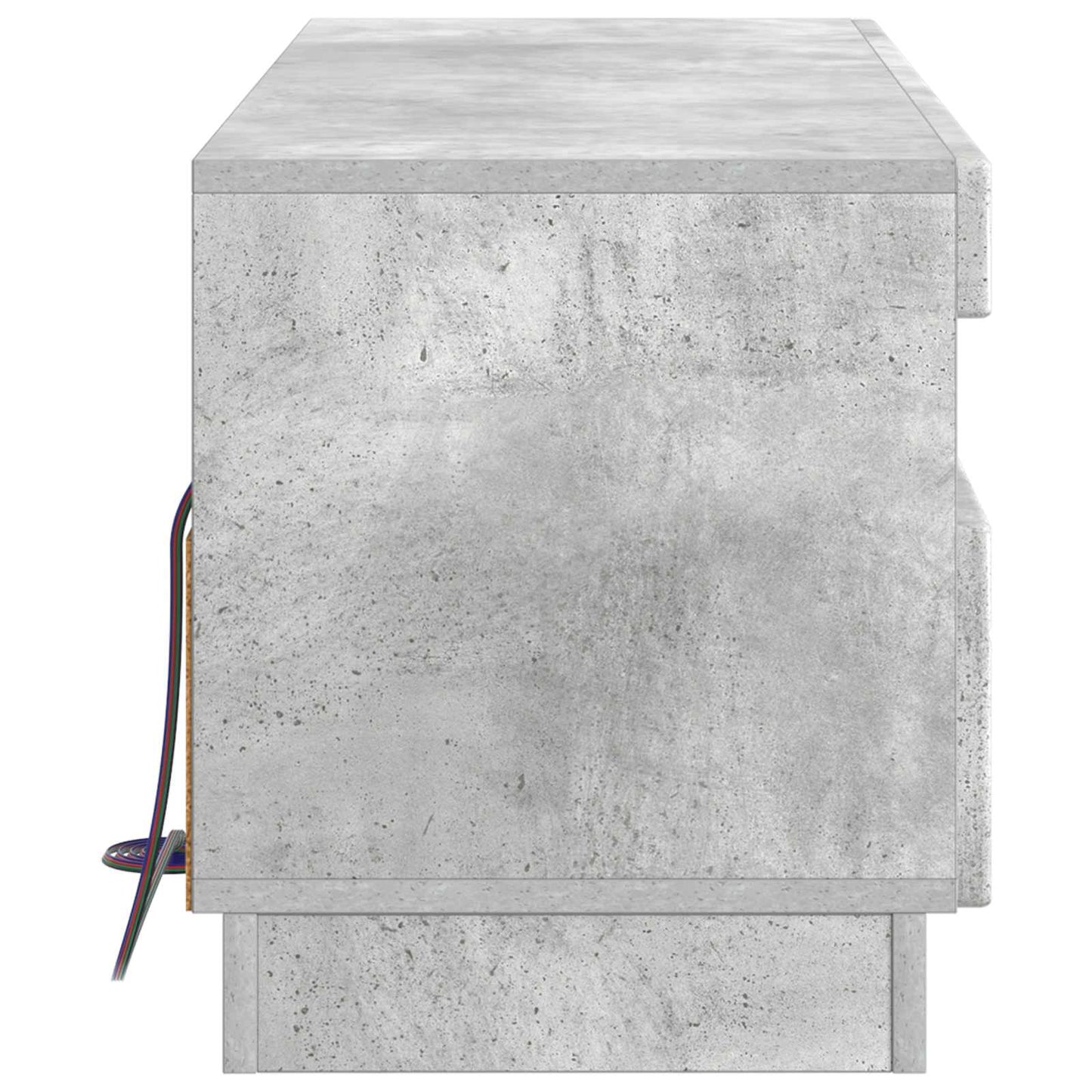 vidaXL LED TV Cabinet Concrete Grey Engineered Wood